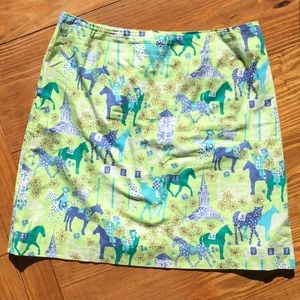 Lilly Pulitzer race day skirt